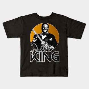 Retro Albert King Gold Tribute Kids T-Shirt